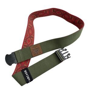 Arcade Performance Stretch Belt Green 1.75in Nylon Outdoors Adjustable Camp Tree